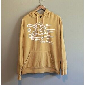 Keith Haring Size Large Hoodie Sweatshirt Skateboard Art L Hood Skate Pullover